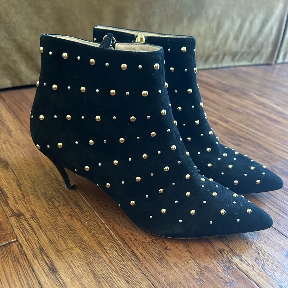 Kate Spade Starr Suede studded ankle boots